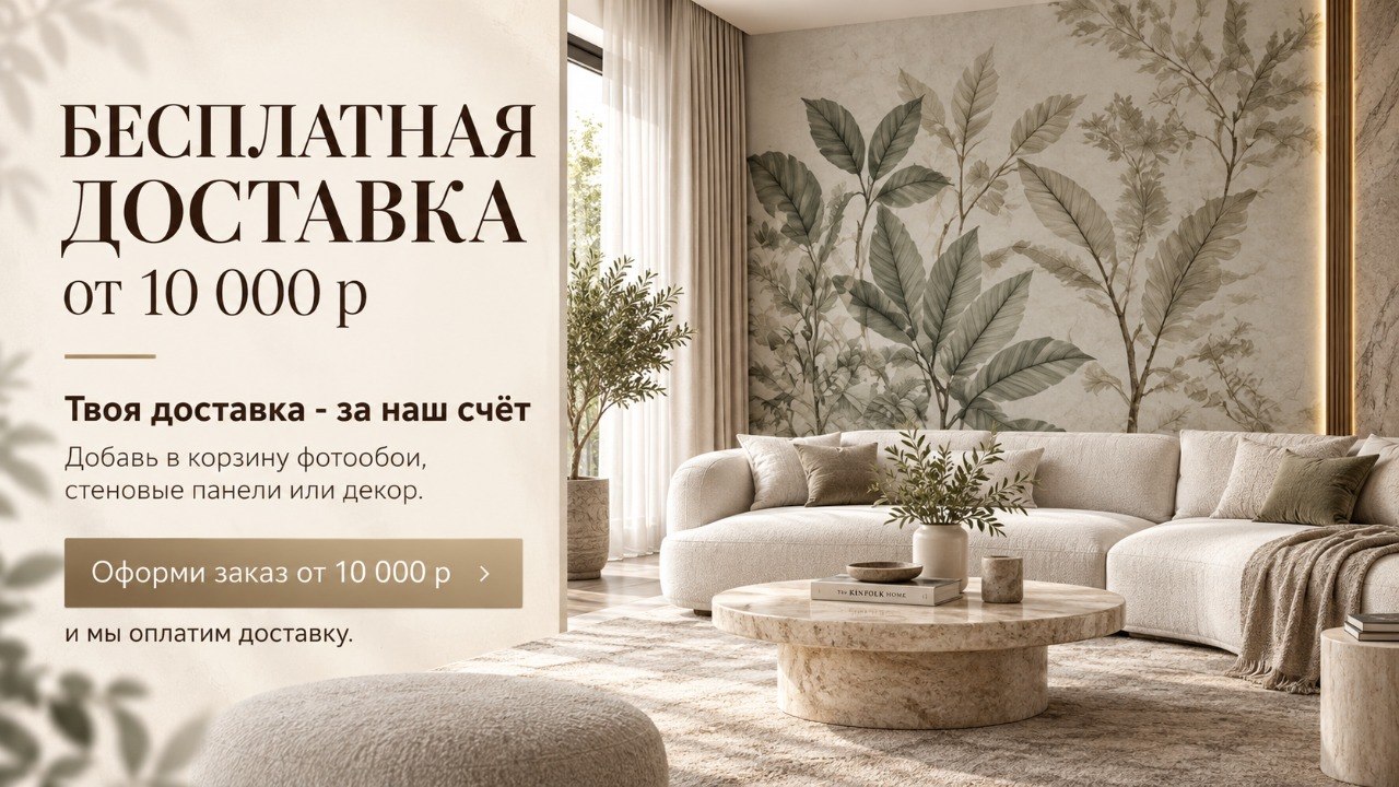 Бесплатная доставка от 10 000 р